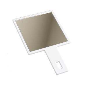 ハンディミラー スクエア型 マット 11×18cm ［色指定不可］ (100円ショップ 100円均一 100均一 100均)