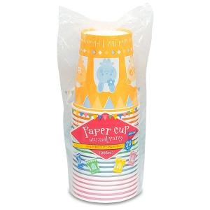 紙コップ アニマルパーティー 容量205ml ...の詳細画像1