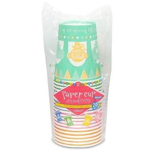 紙コップ アニマルパーティー 容量205ml ...の詳細画像2