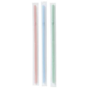 OPP袋入りストロー くすみカラー 21cm ...の詳細画像1