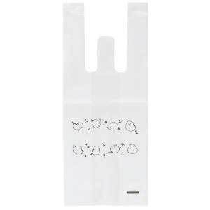取っ手付ポリ袋 シマエナガ柄 8号/25号 4...の詳細画像1