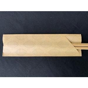 煤竹天削箸 はっぱ柄箸袋入 24cm 10膳入...の詳細画像2