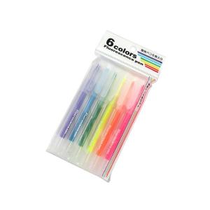 蛍光ペン　６色セット