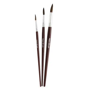 水彩用画筆 丸筆 3本入 (100円ショップ ...の詳細画像1