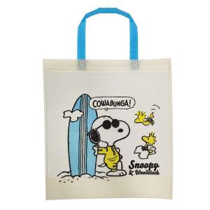 スヌーピー不織布トートバックA 34.5×37...の詳細画像3