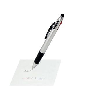 ボールペン 0.7ｍｍ 3色(黒・赤・青) タッチペン付 ［色指定不可］ (100円ショップ 100円均一 100均一 100均)