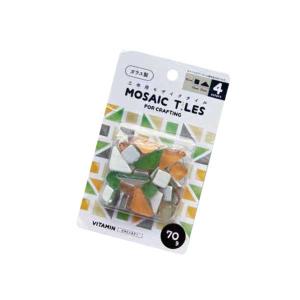 工作用モザイクタイル ガラス製 ビタミンカラー4色 70g