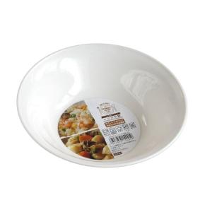 レンジ中鉢 レンジ食器 白 直径16.8×高さ4.9cm (100円ショップ 100円均一 100均一 100均)