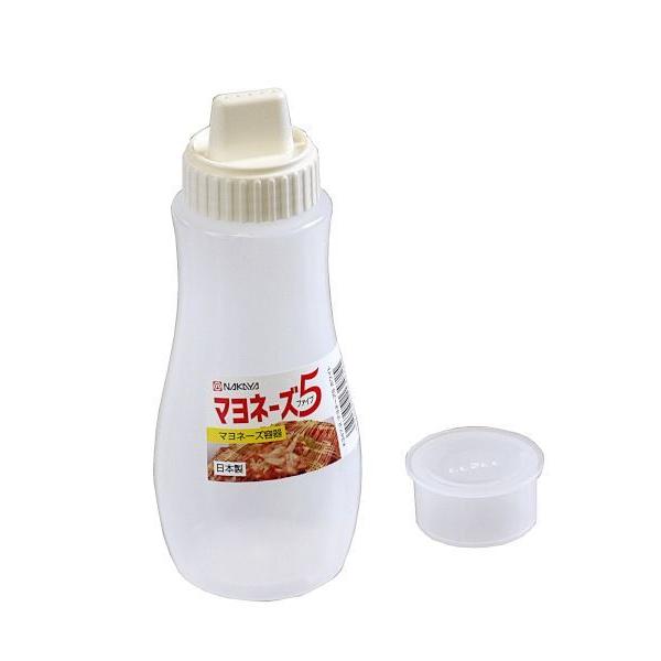 マヨネーズ容器 マヨネーズ5 ホワイト 容量380ml (100円ショップ 100円均一 100均一...