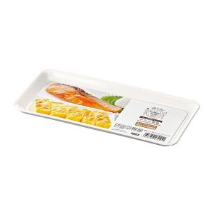 レンジ長皿 レンジ食器 白 25×12cm (100円ショップ 100円均一 100均一 100均)
