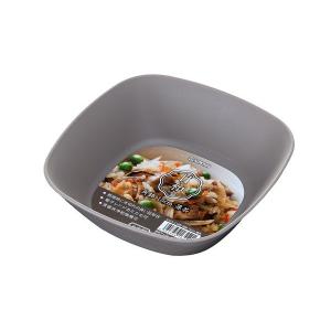 日和 角鉢 薄茶 16×16×高さ5cm (100円ショップ 100円均一 100均一 100均)