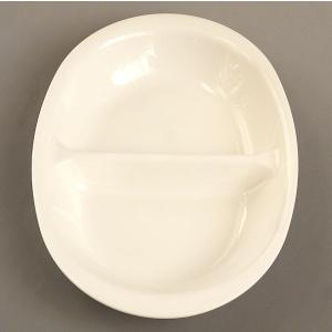 仕切り皿 レンジ食器 ポリプロピレン製 白 2...の詳細画像2