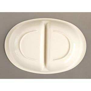 仕切り皿 レンジ食器 ポリプロピレン製 白 2...の詳細画像5