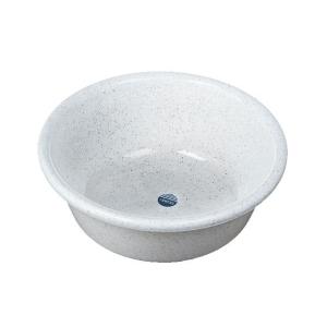 洗面器 ラメル 湯桶 ホワイト 容量 3.6L (100円ショップ 100円均一 100均一 100均)｜kawauchi
