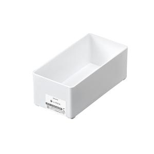 ECOコンテナC ホワイト 16×8×高さ6cm (100円ショップ 100円均一 100均一 100均)