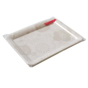 PPトレー フラワー柄 29×22cm ［色指定不可］ (100円ショップ 100円均一 100均一 100均)