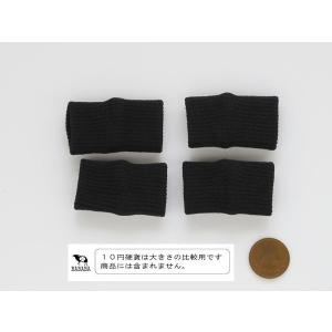 サポーター 指用 ブラック フリーサイズ 4枚...の詳細画像3