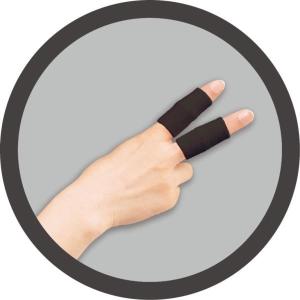 サポーター 指用 ブラック フリーサイズ 4枚...の詳細画像5