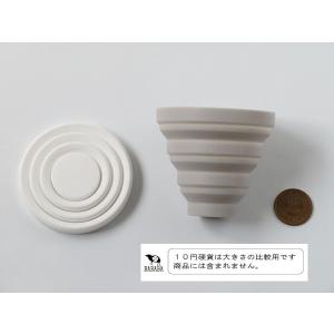 折りたためるコップ シリコーン製 容量100m...の詳細画像2
