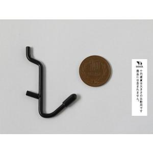 パンチングボード用フック 4個入 ブラック (...の詳細画像1