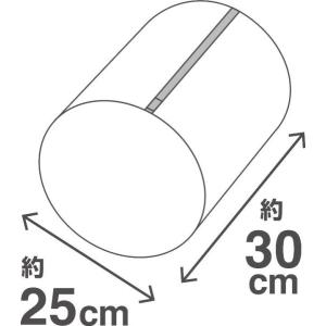 レモン柄洗濯ネット 円筒型 直径25×30cm...の詳細画像5