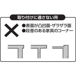 コーナーフック ポンッ!と置くだけ 粘着材付 ...の詳細画像4