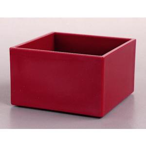 一合升 朱 7.6×7.6×高さ4.7cm (...の詳細画像3