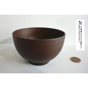 汁椀 木製風 レンジ・食洗機対応 満量380m...の詳細画像1