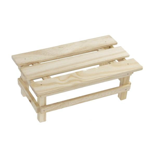 フラワースタンド 木製 ベンチタイプ 22×13×高さ8.5cm ［色指定不可］ (100円ショップ...