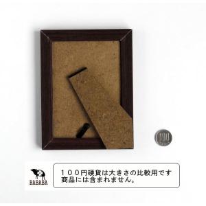トレンチフォトフレーム 木目調 L判用 12×...の詳細画像2