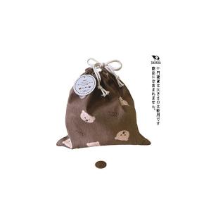 コットン巾着袋 ベア 25×25cm [色柄指...の詳細画像2