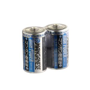 電池 マンガン乾電池 単1形 2本入
