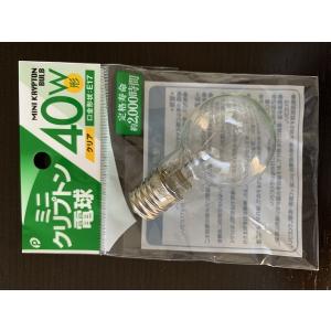 ミニクリプトン電球 クリア 40W 口金E17の商品画像