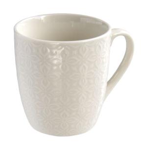 フラワーエンボスマグカップ (100円ショップ 100円均一 100均一 100均)