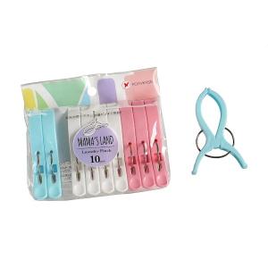 洗濯ばさみ 竿用 10個入 ママズランド (100円ショップ