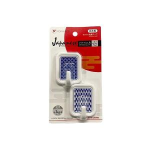 ジョイフック 角 伝統柄 其の壱 4.2×5.5×奥行2.3cm