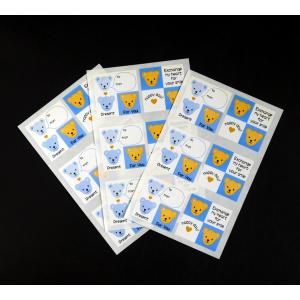 ギフトシール クマ 3シート入 (100円ショップ 100円均一