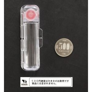印鑑ケース 速乾朱肉付 クリア 9.2×3×高...の詳細画像1