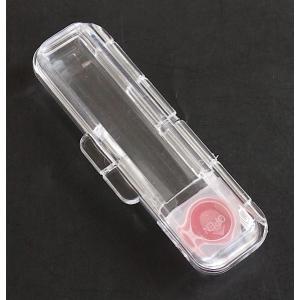 印鑑ケース 速乾朱肉付 クリア 9.2×3×高...の詳細画像3
