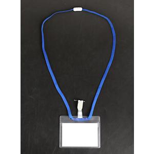 ストラップ付名刺ホルダー 青 (100円ショッ...の詳細画像2