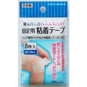 粘着テープ 固定用 5×18cm 8枚入 (100円ショップ 100円均一 100均一 100均)