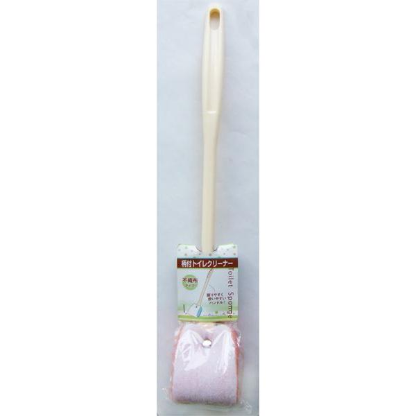 柄付トイレクリーナー 不織布タイプ 41cm ［色指定不可］ (100円ショップ 100円均一 10...