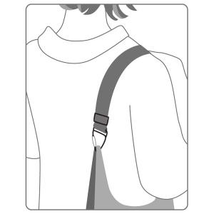 レジ袋・エコ袋持ち手を伸ばせる肩掛けベルト [...の詳細画像3