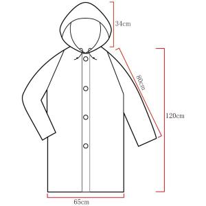 大人用レインコート L(160~180cm)の詳細画像2