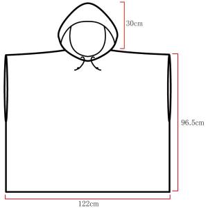 大人用レインポンチョ S(140~160cm)...の詳細画像2