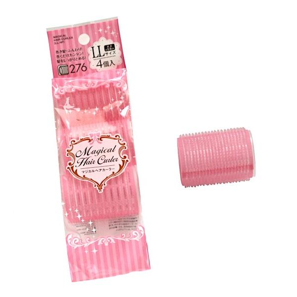 ヘアカーラー ＬＬサイズ(3.8cm) 4個入 マジカルヘアカーラー ［色指定不可］ (100円ショ...
