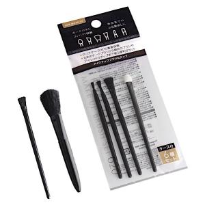 メイクアップブラシ&チップ 6本入 ケー...の商品画像