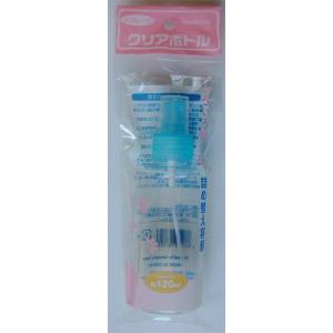 スプレーボトル 容量120ｍｌ キャップ付 クリア ［色指定不可］ (100円ショップ 100円均一 100均一 100均)｜kawauchi