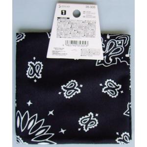 バンダナ ブラック 53×53cm (100円...の詳細画像2