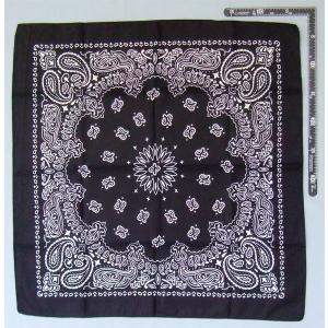 バンダナ ブラック 53×53cm (100円...の詳細画像4